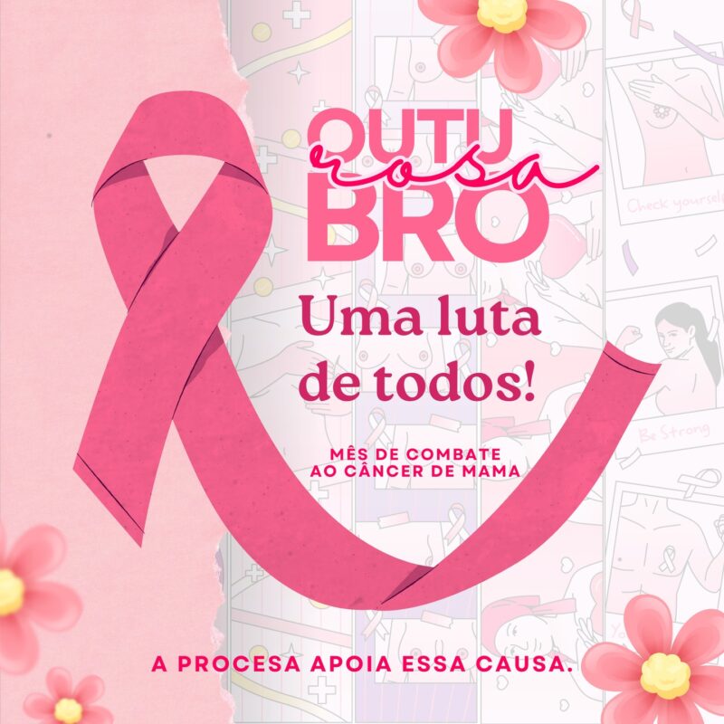 Outubro Rosa Mês de combate ao câncer de mama.